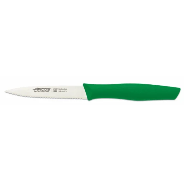 Neuve avec étiquette Couteau D’Office Cranté Inox 10 Cm Vert Arcos NOVA 1