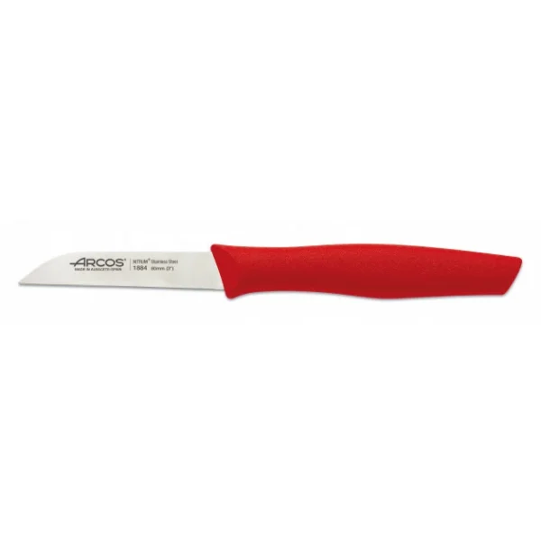 Couteau D’Office Inox 8 Cm Rouge Arcos NOVA destockage 1