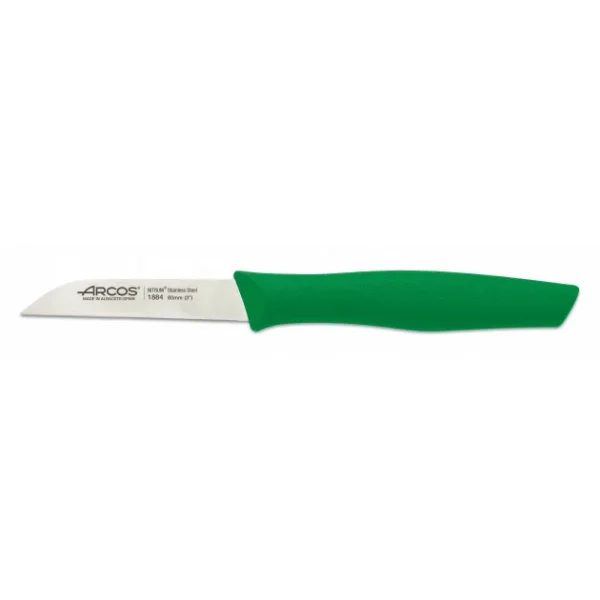 Couteau D’Office Inox 8 Cm Vert Arcos NOVA prix pas cher 1