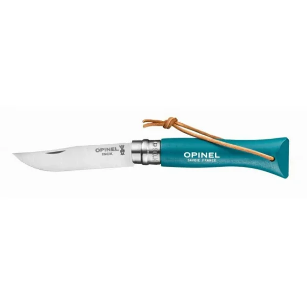 guranteed de qualité Couteau N°6 Baroudeur Turquoise Colorama Opinel 1