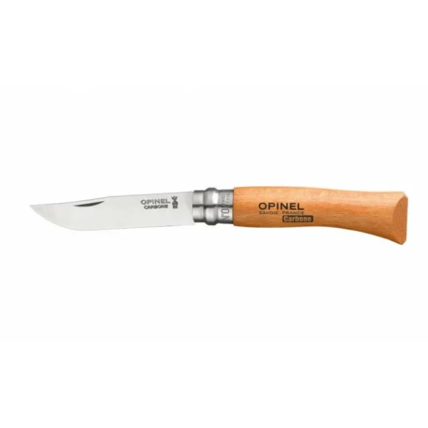 belle Couteau N°7 En Carbone Sous Blister Opinel 1