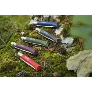 en ligne Couteau N°8 Baroudeur Grenat Colorama Opinel 9