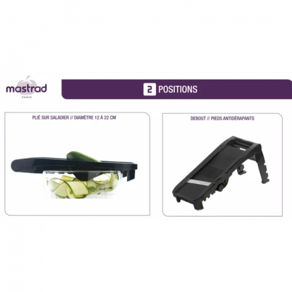 Mandoline Multi-râpes En V Mastrad excellents soldes 3