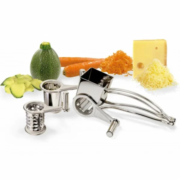 Sortie 🤩 Moulin Râpe à fromage inox 3 tambours 🤩 soldes luxe 1