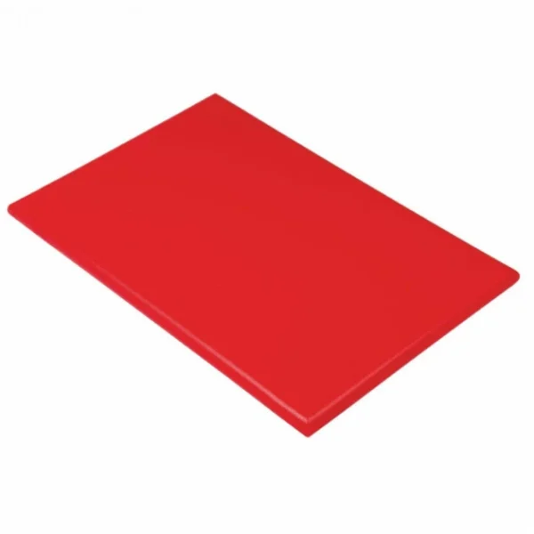 Meilleur Prix COMAS Planche à Découper 60×40 Cm H 2cm Polyéthylène Rouge 1