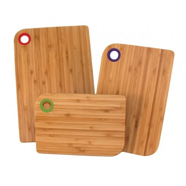 Set De 3 Planches à Découper Avec Patins Antidérapants Totally Bamboo nouveau produit 1